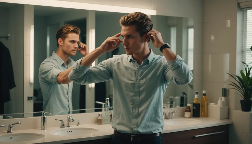 eau coiffante homme